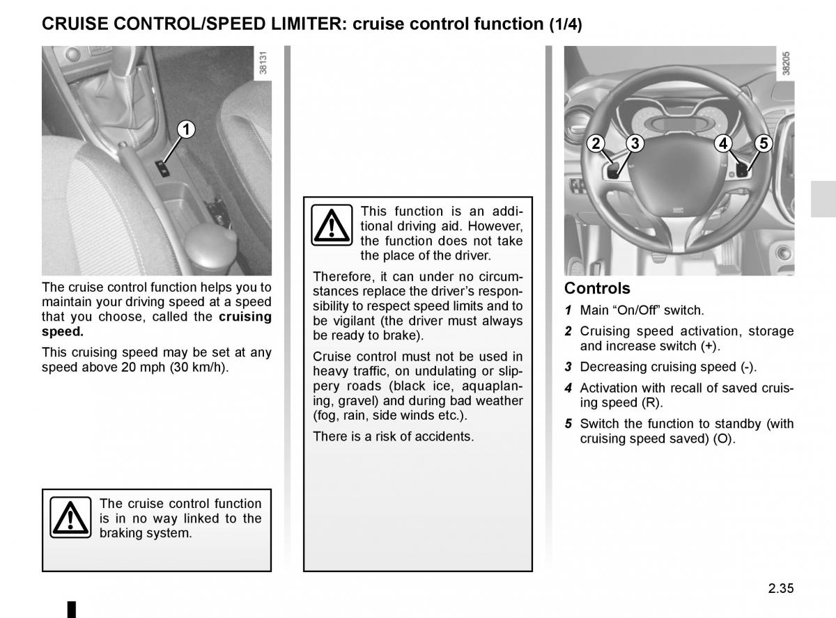 Renault Captur owners manual / page 115