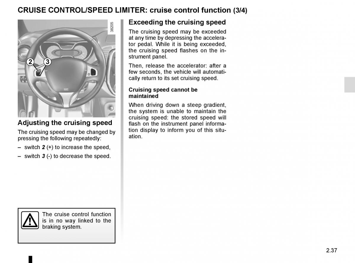 Renault Captur owners manual / page 117