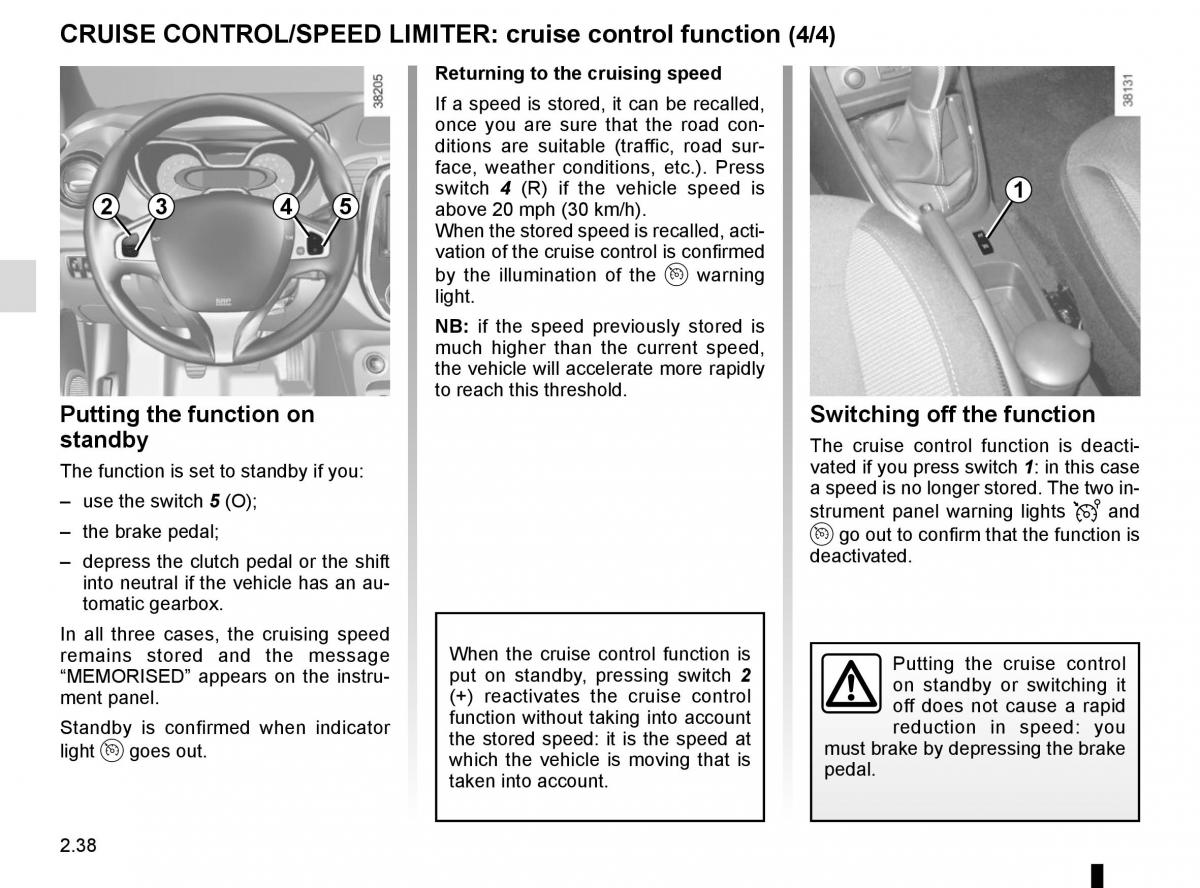 Renault Captur owners manual / page 118