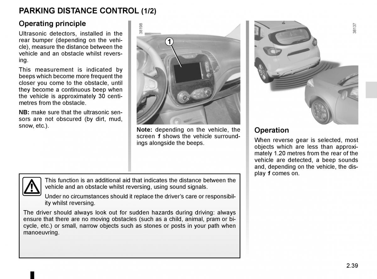 Renault Captur owners manual / page 119