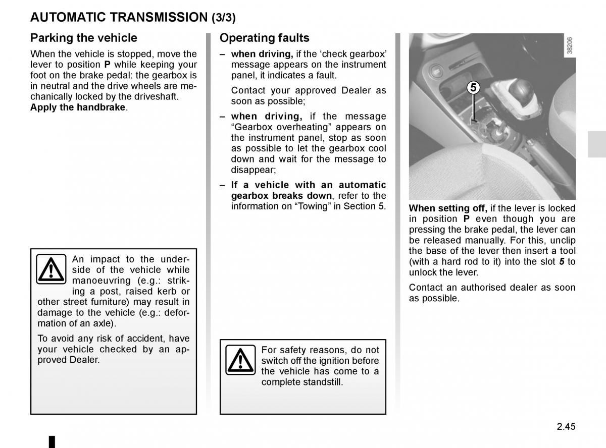 Renault Captur owners manual / page 125