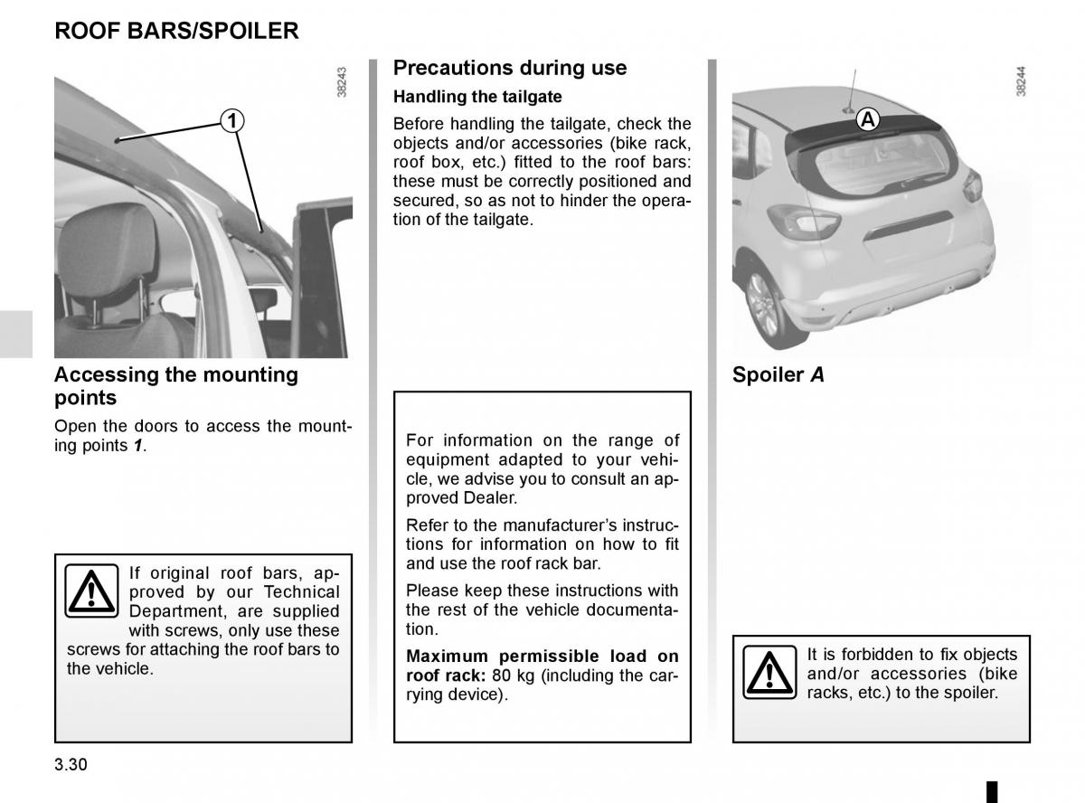 Renault Captur owners manual / page 156