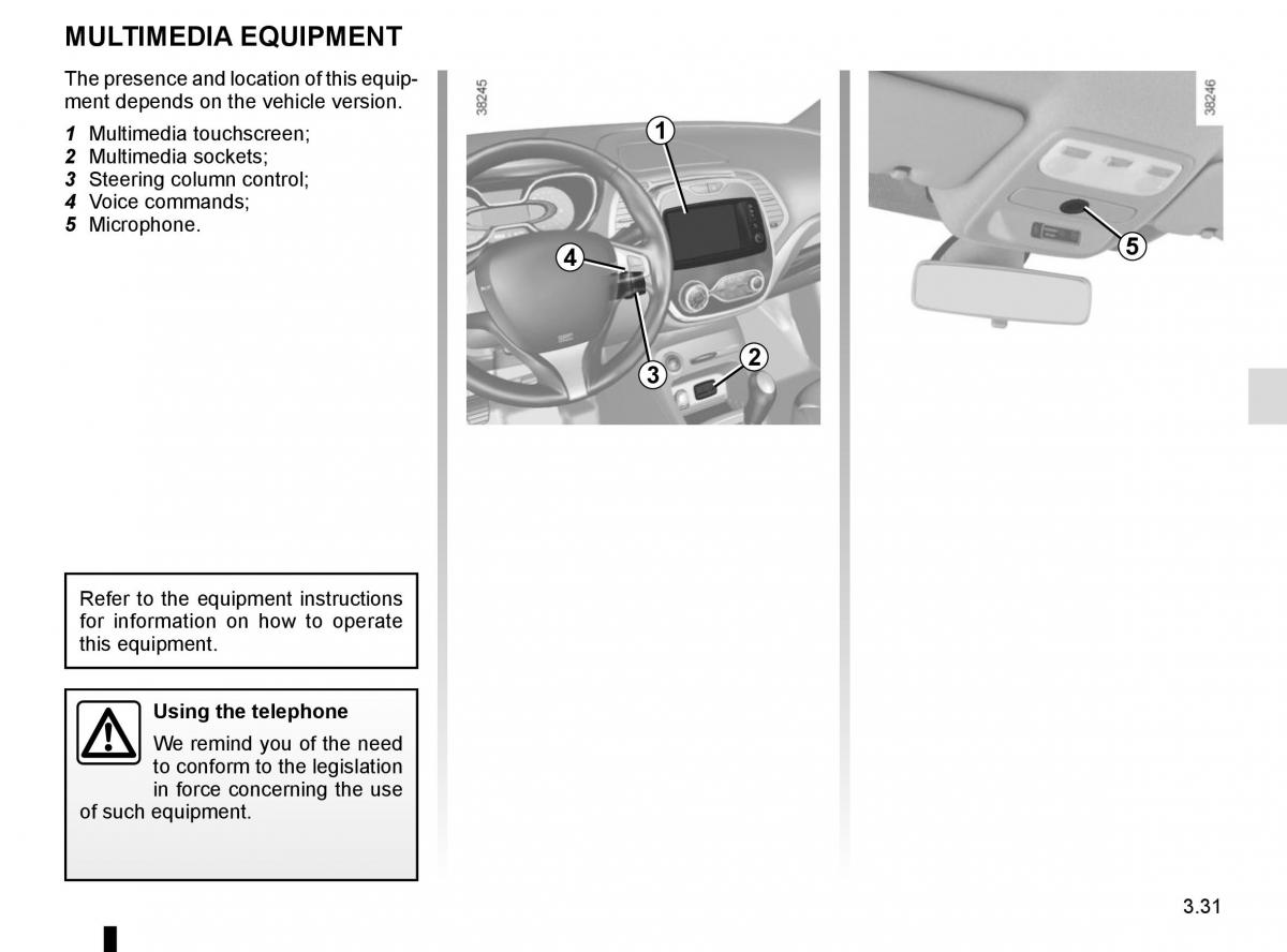 Renault Captur owners manual / page 157