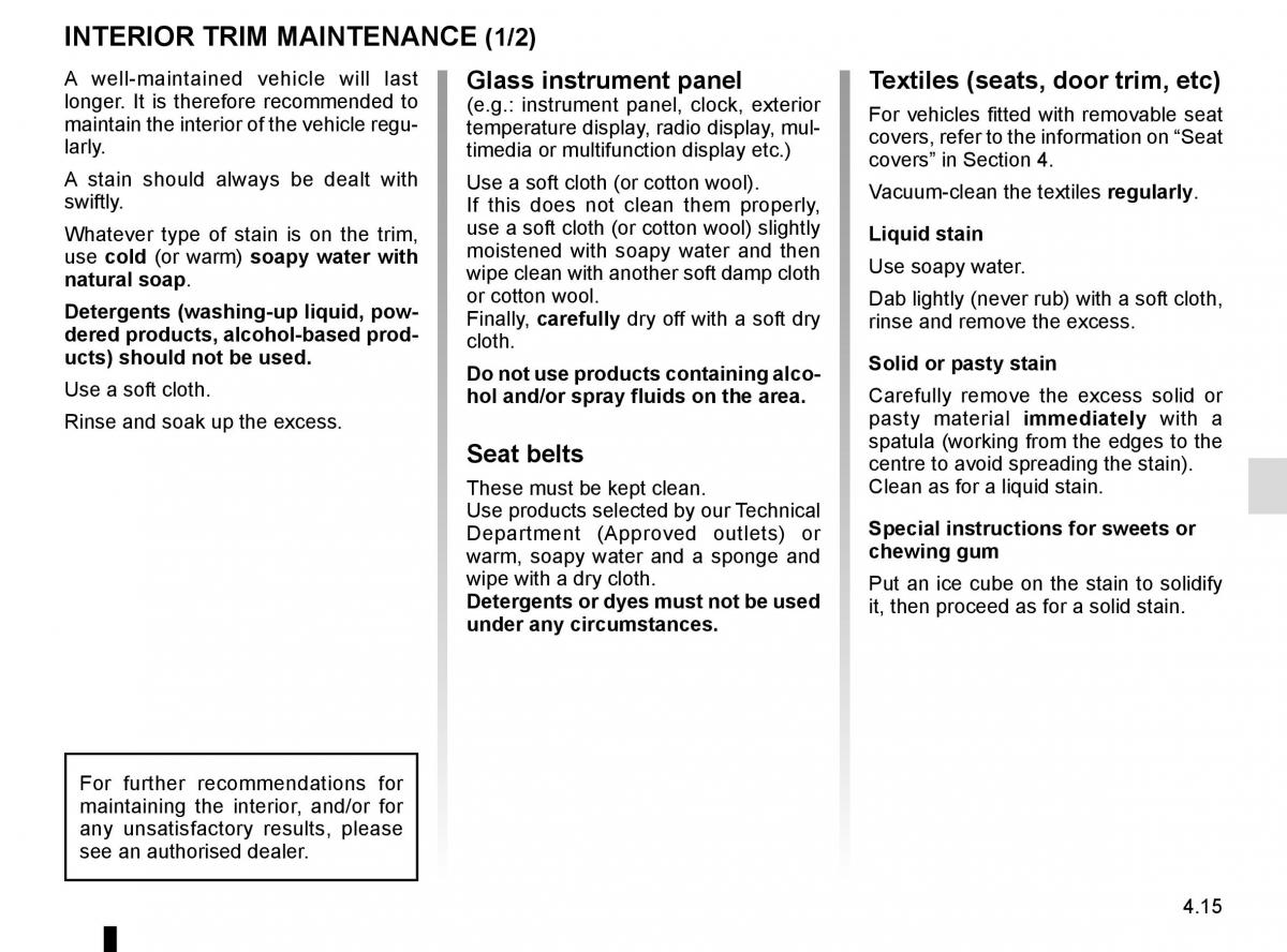 Renault Captur owners manual / page 173