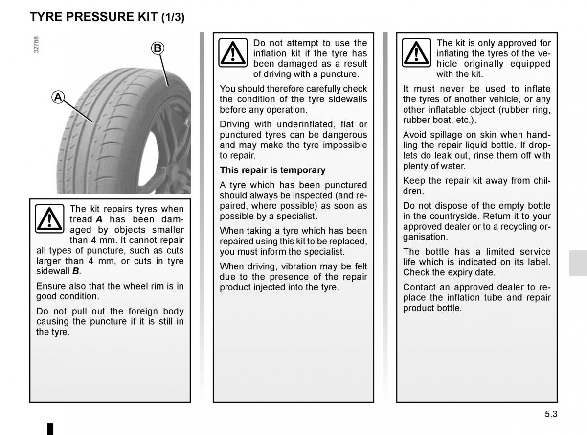 Renault Captur owners manual / page 183