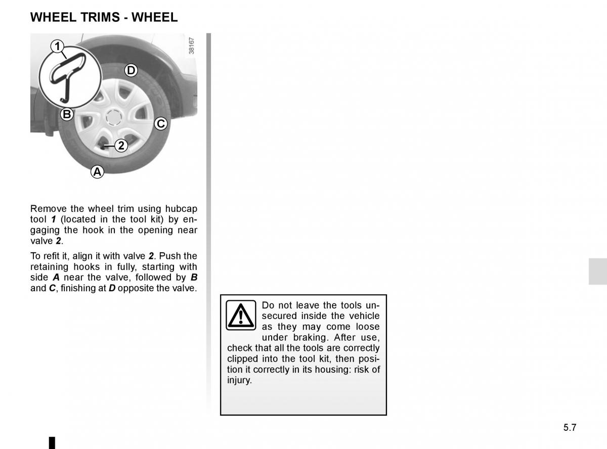 Renault Captur owners manual / page 187