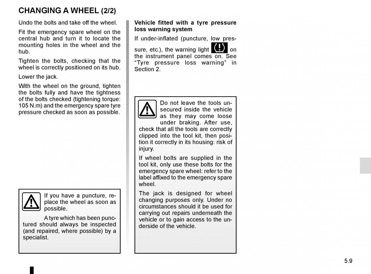 Renault Captur owners manual / page 189