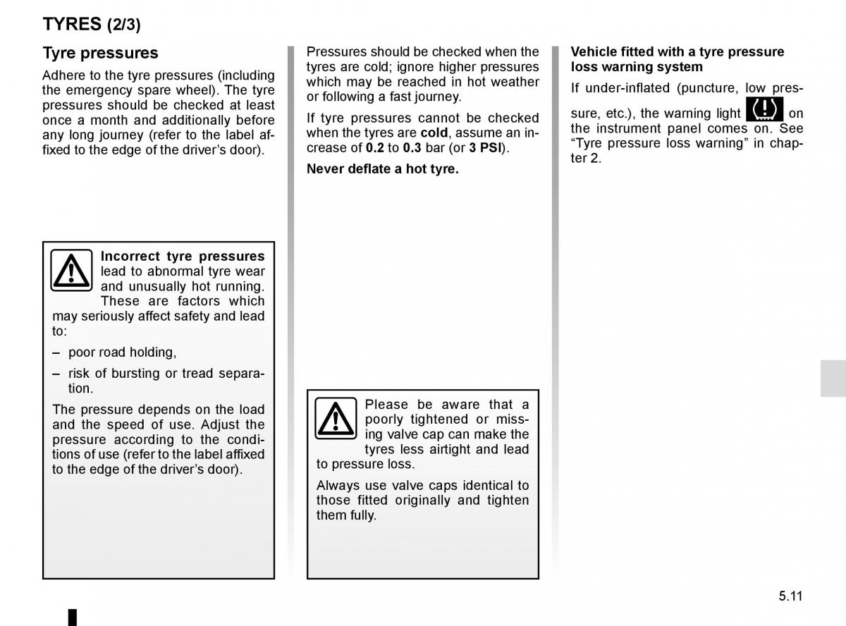 Renault Captur owners manual / page 191