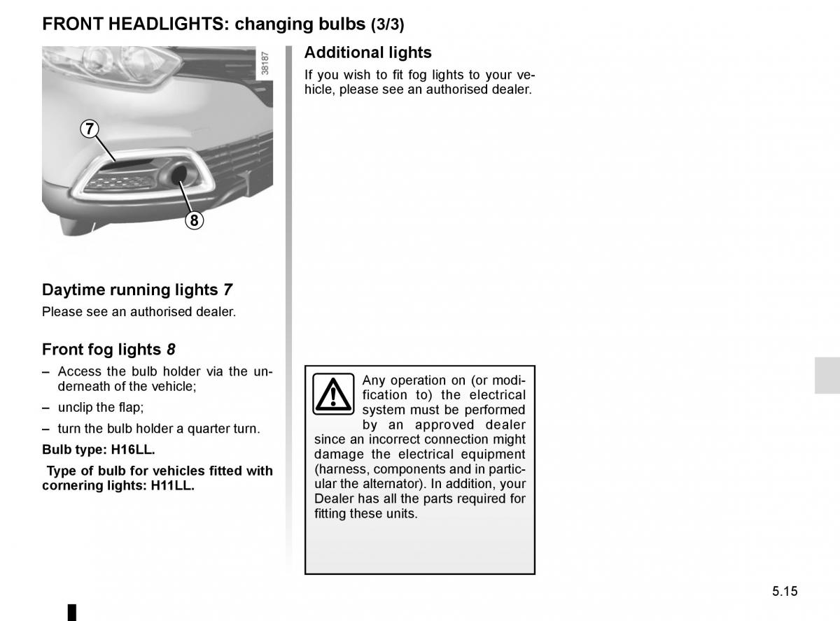 Renault Captur owners manual / page 195