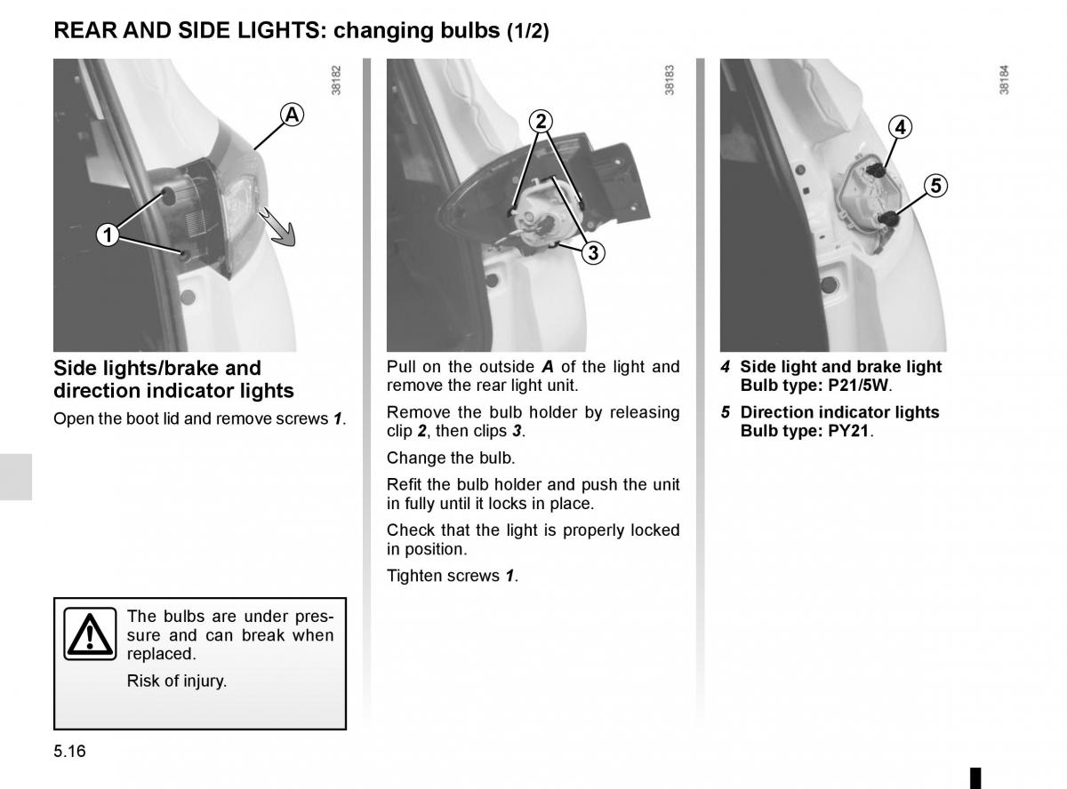 Renault Captur owners manual / page 196