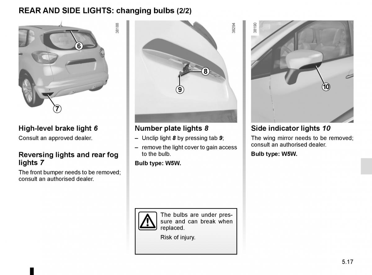 Renault Captur owners manual / page 197