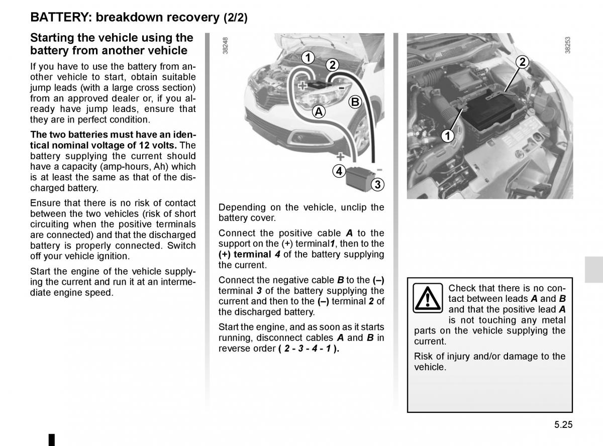 Renault Captur owners manual / page 205