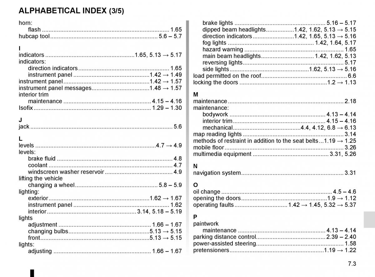 Renault Captur owners manual / page 239