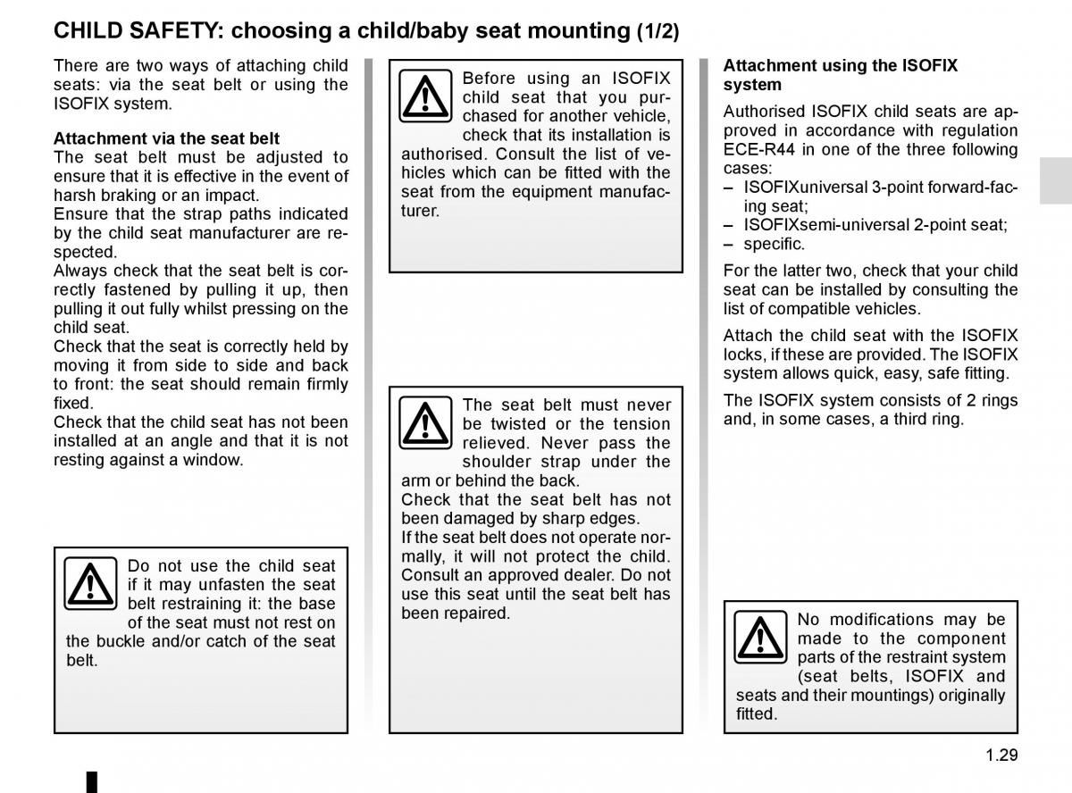 Renault Captur owners manual / page 35