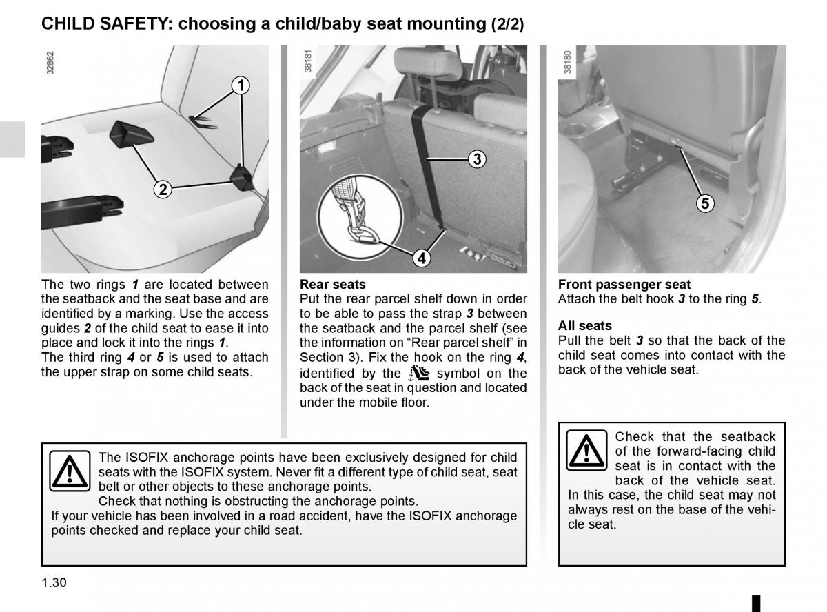 Renault Captur owners manual / page 36