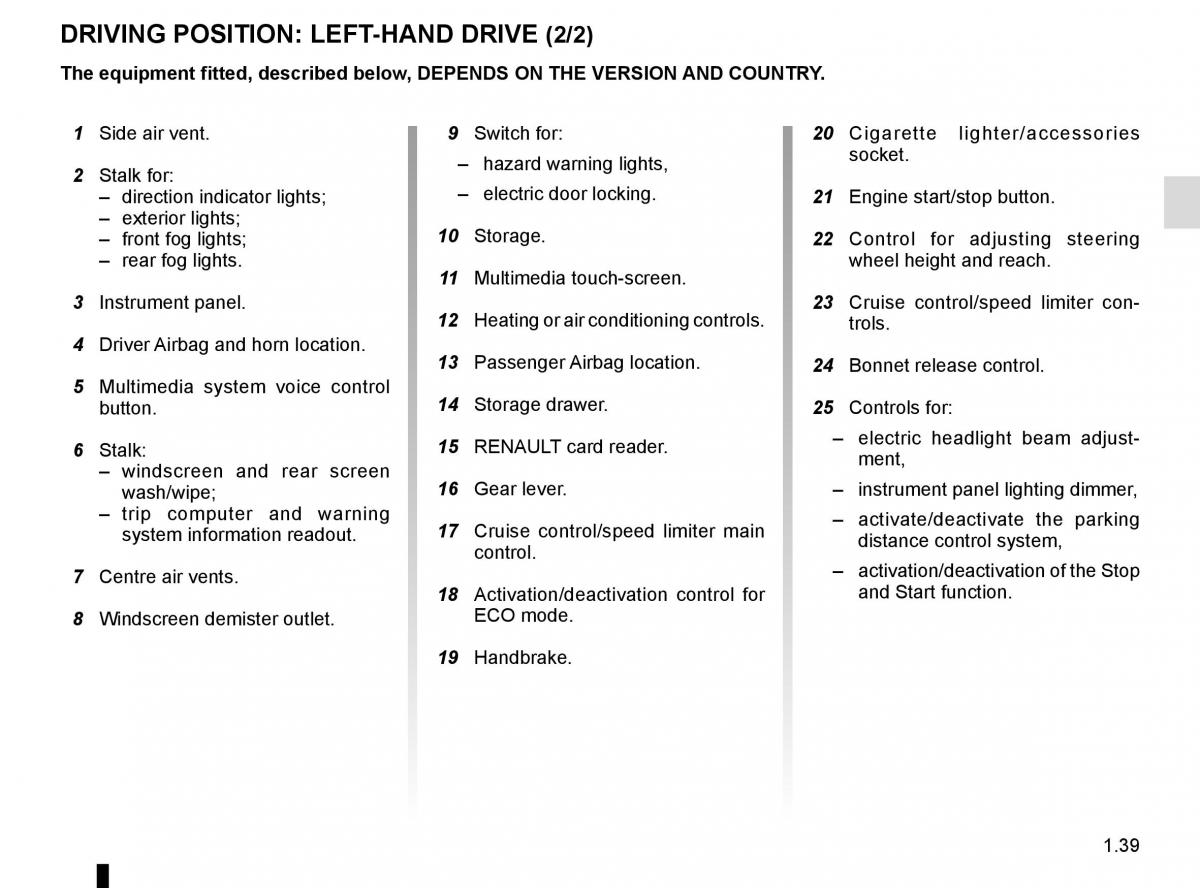 Renault Captur owners manual / page 45