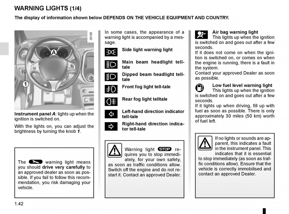 Renault Captur owners manual / page 48