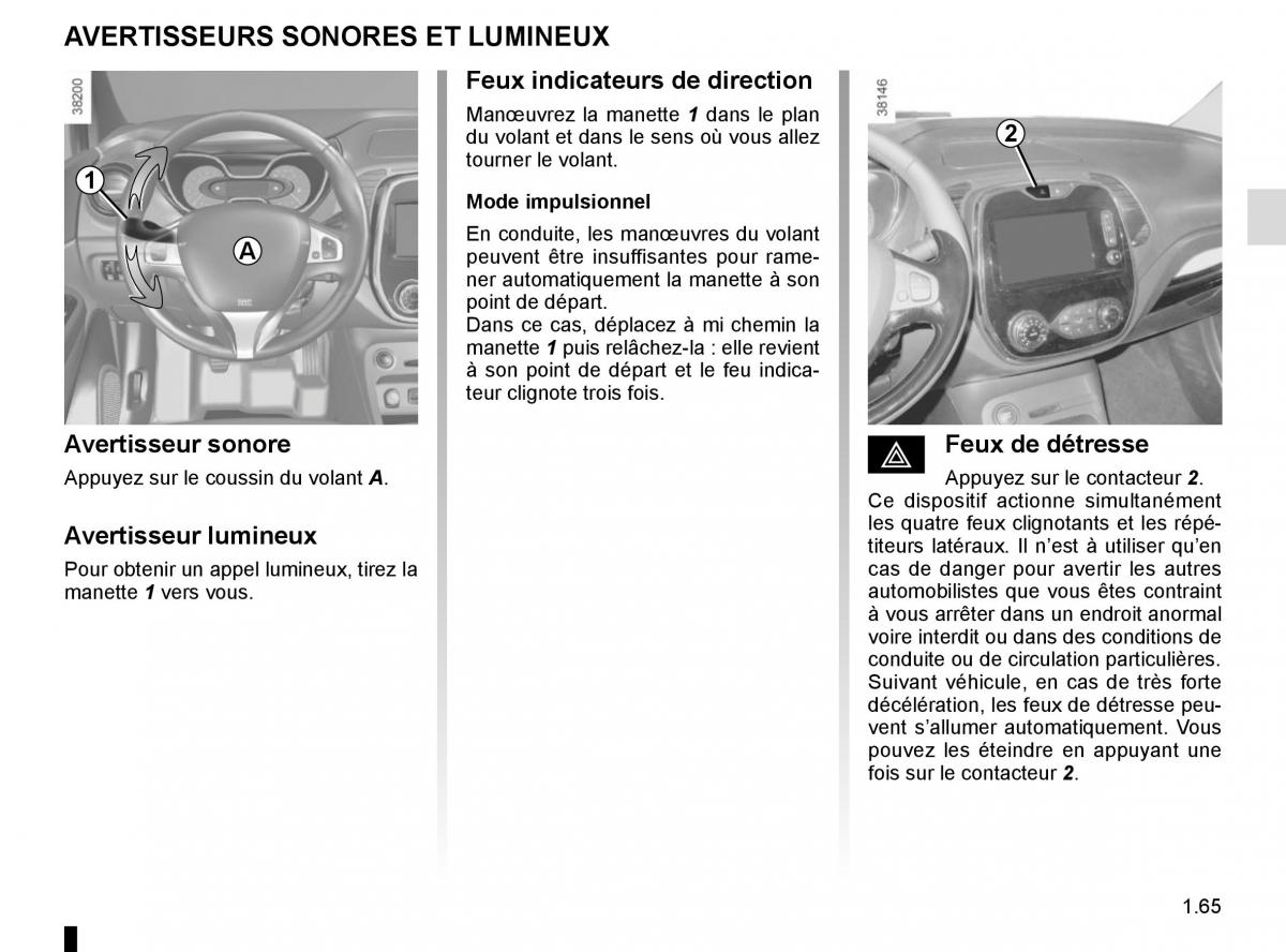 Renault Captur manuel du proprietaire / page 71