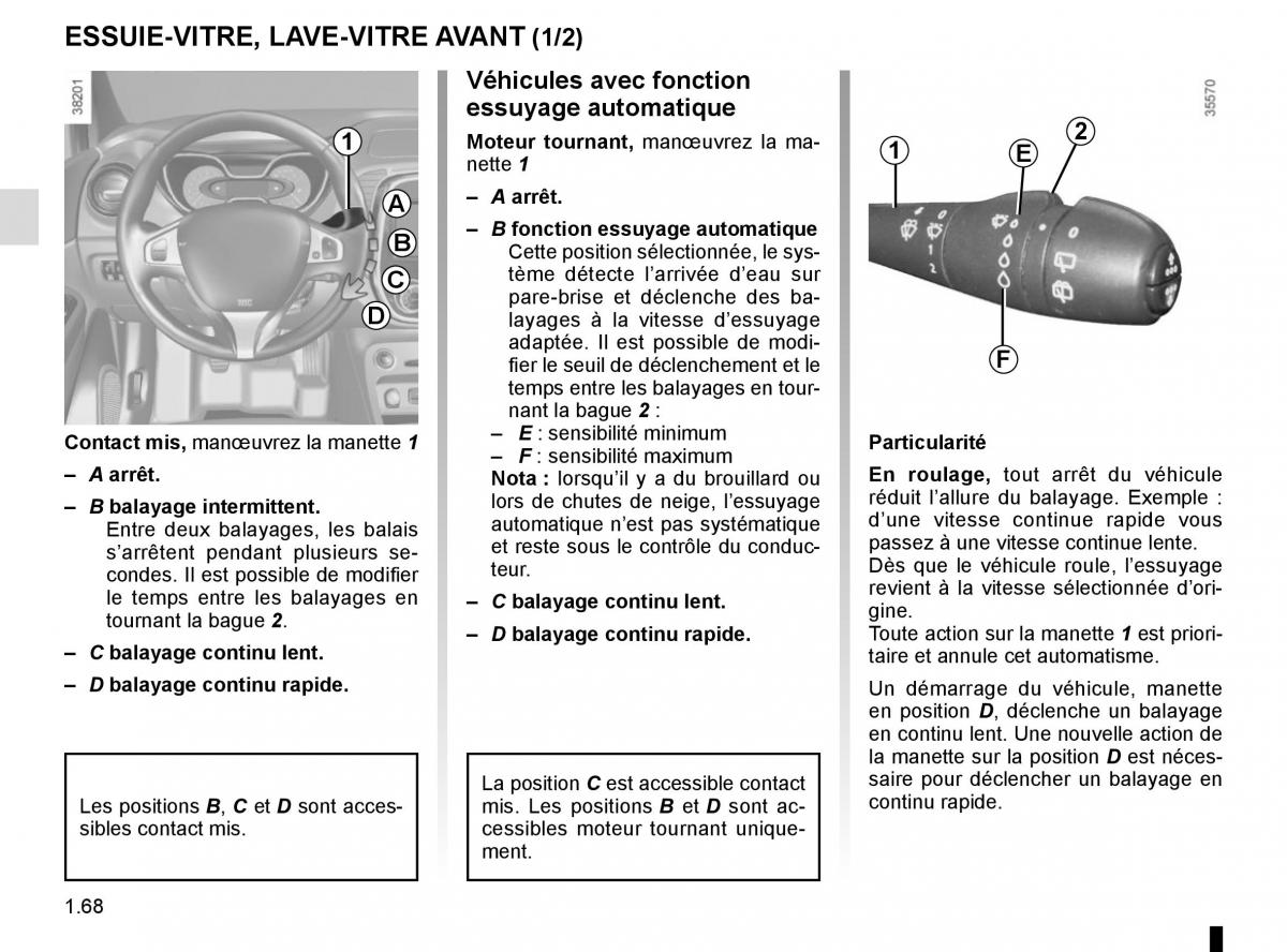 Renault Captur manuel du proprietaire / page 74