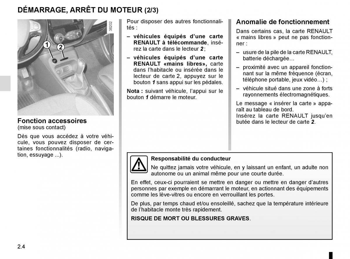 Renault Captur manuel du proprietaire / page 84