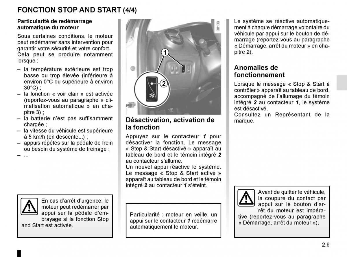 Renault Captur manuel du proprietaire / page 89