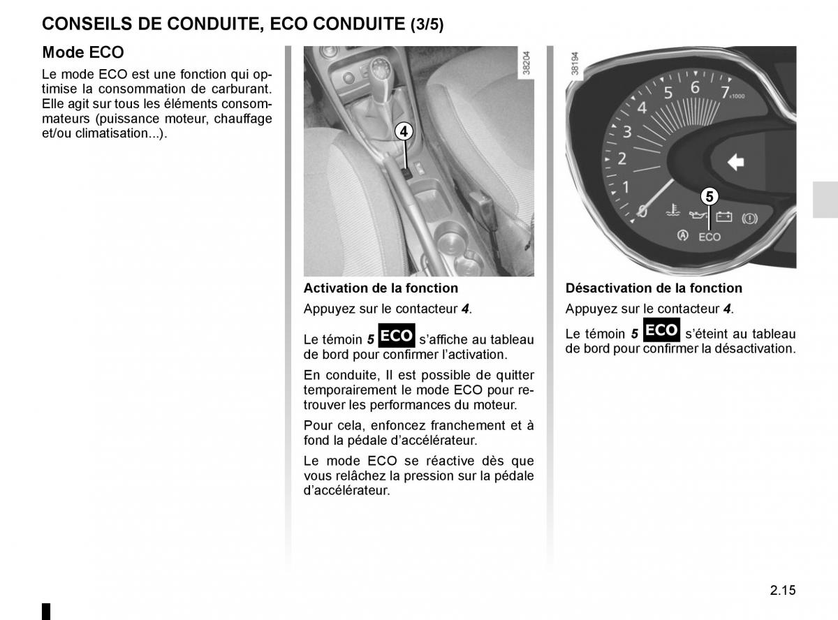 Renault Captur manuel du proprietaire / page 95