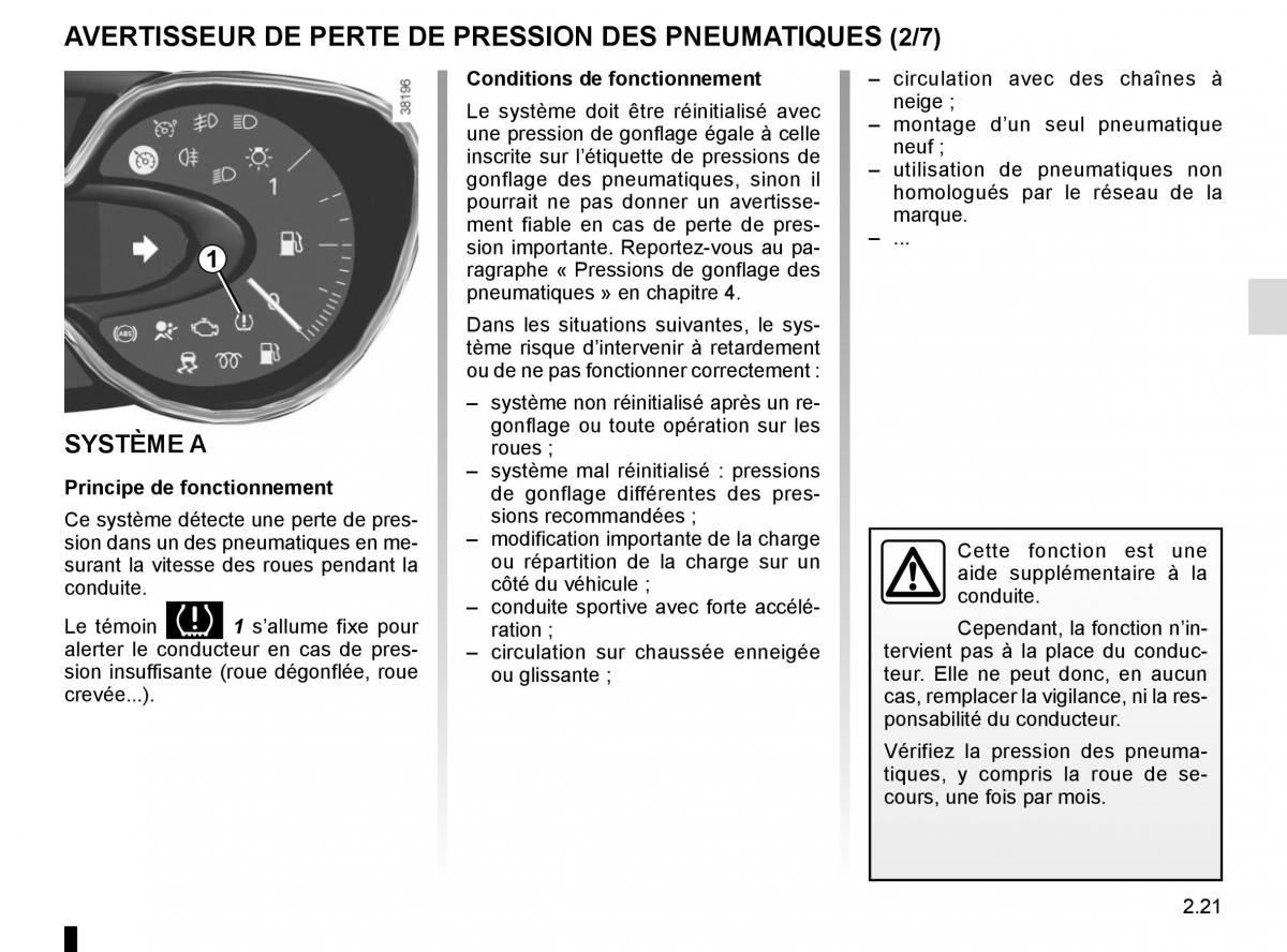 Renault Captur manuel du proprietaire / page 101