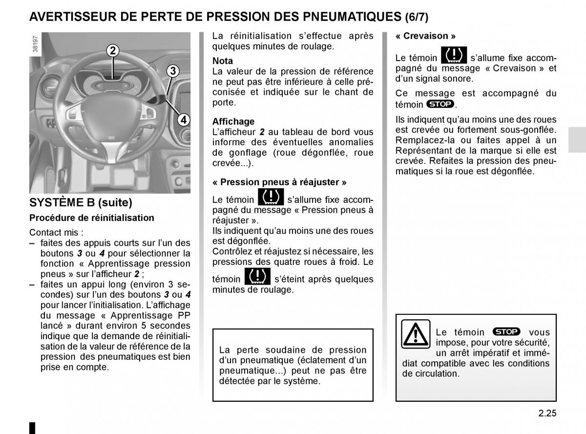 Renault Captur manuel du proprietaire / page 105