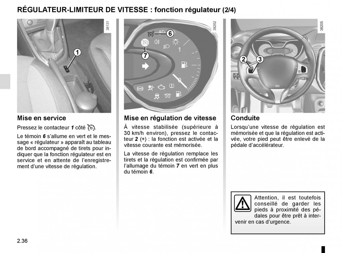 Renault Captur manuel du proprietaire / page 116