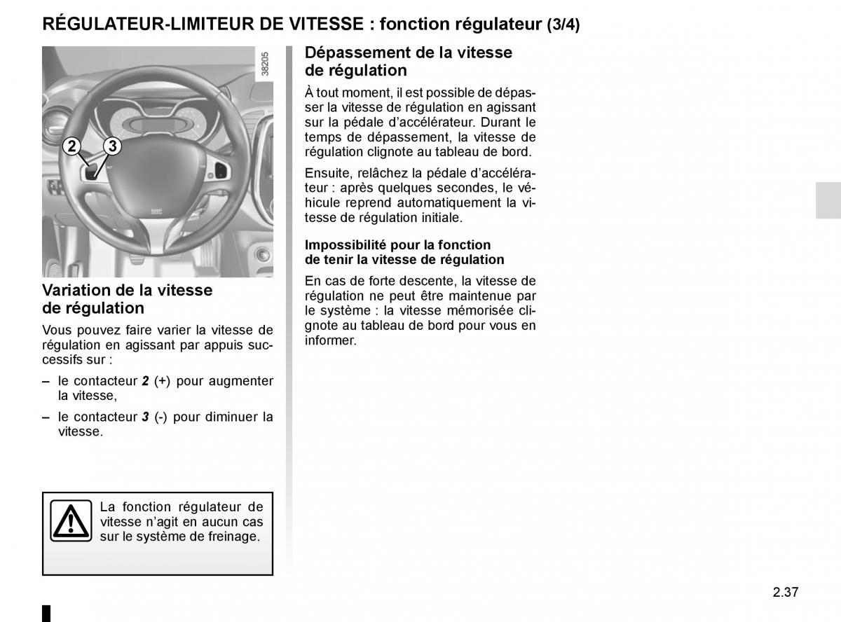 Renault Captur manuel du proprietaire / page 117