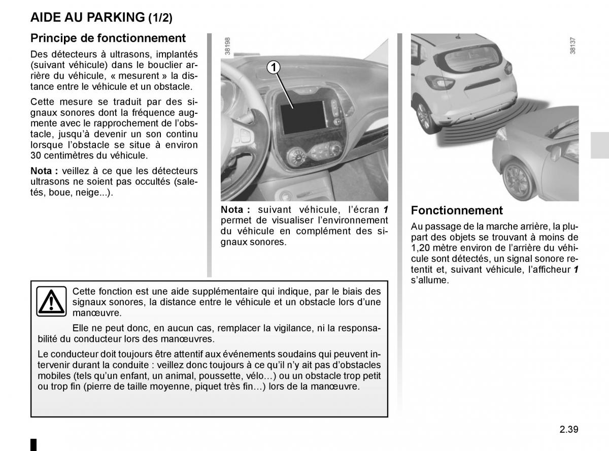 Renault Captur manuel du proprietaire / page 119