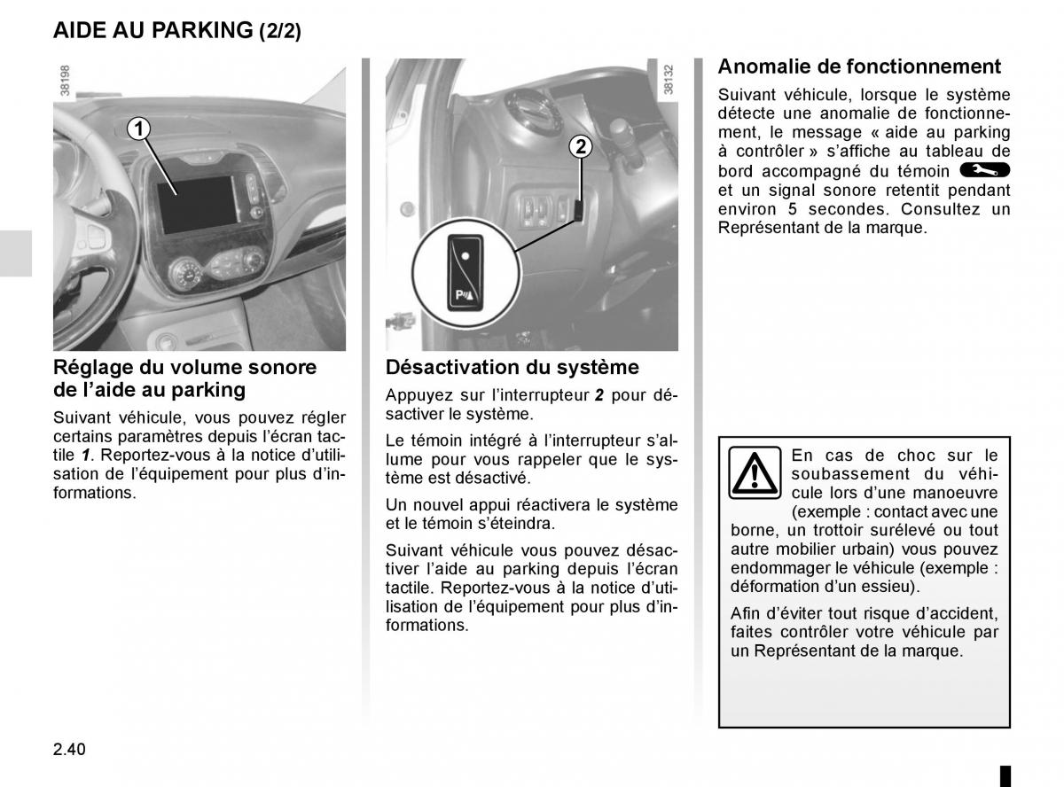 Renault Captur manuel du proprietaire / page 120