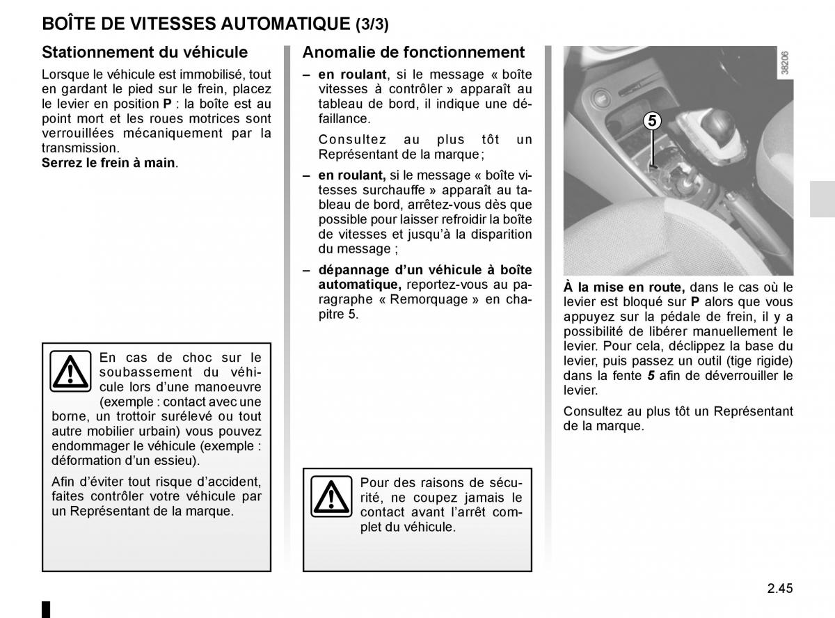 Renault Captur manuel du proprietaire / page 125