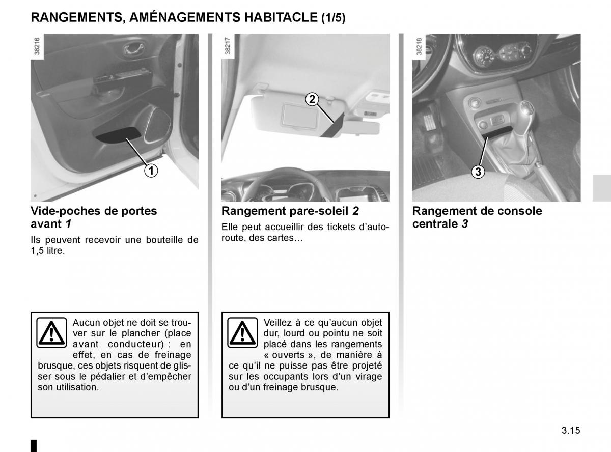 Renault Captur manuel du proprietaire / page 141