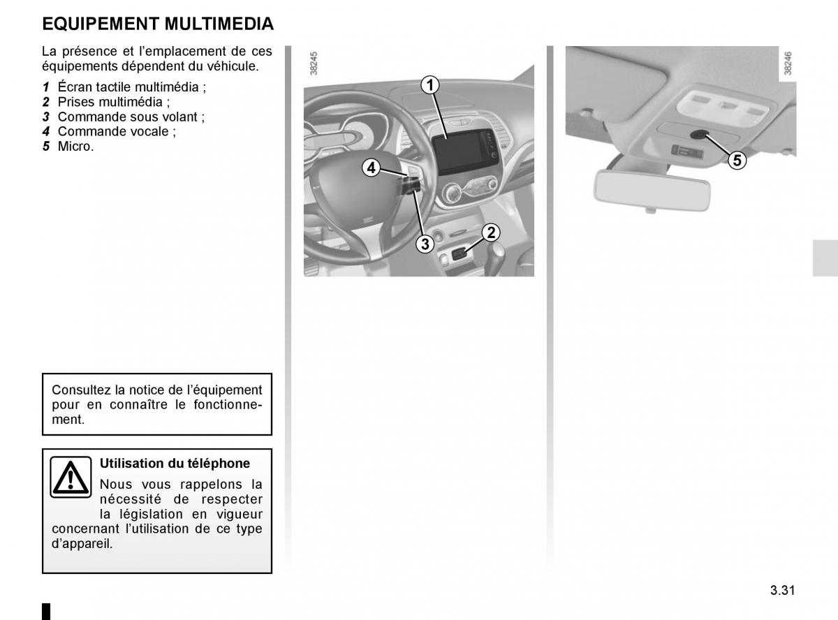 Renault Captur manuel du proprietaire / page 157