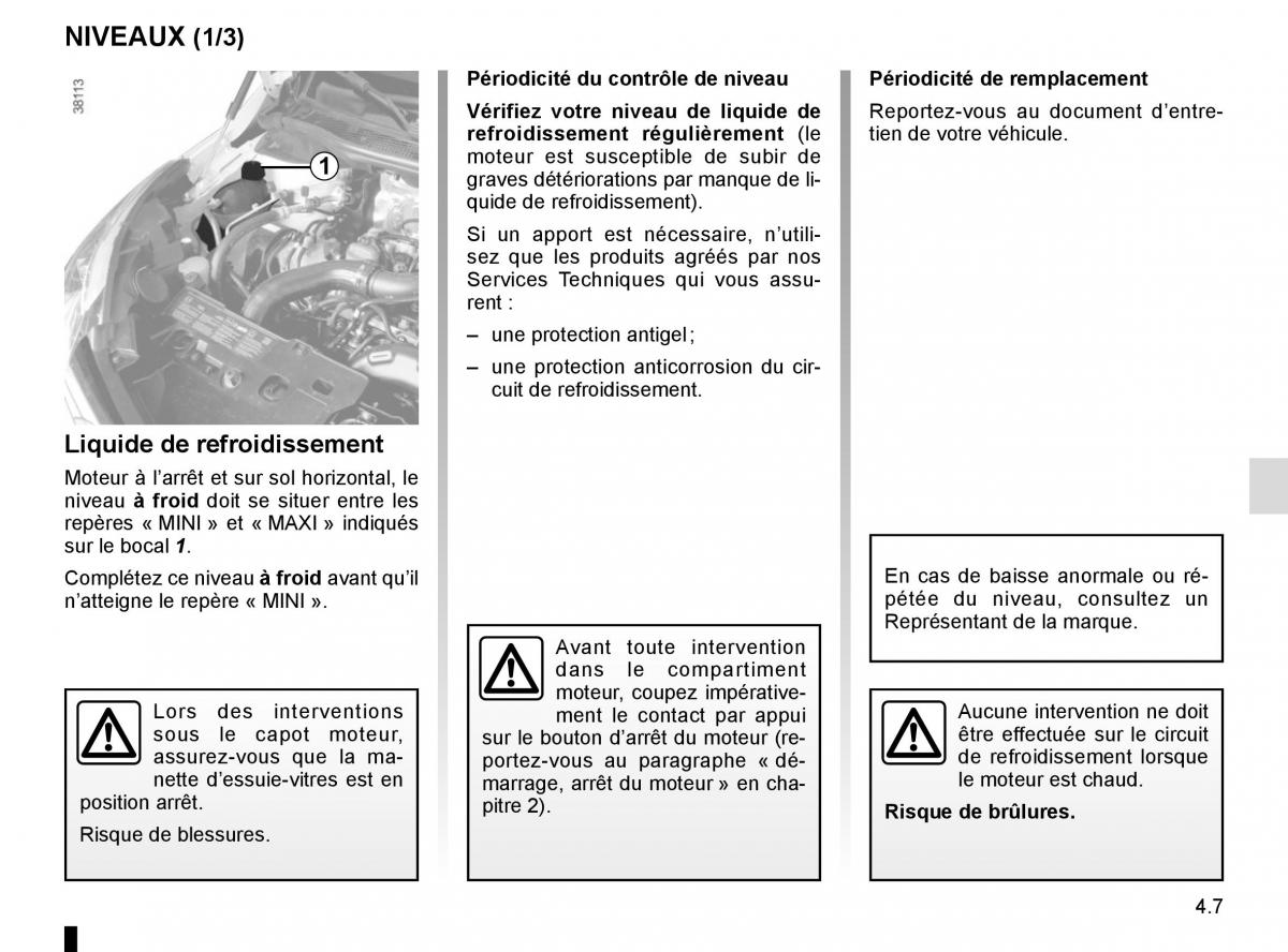 Renault Captur manuel du proprietaire / page 165