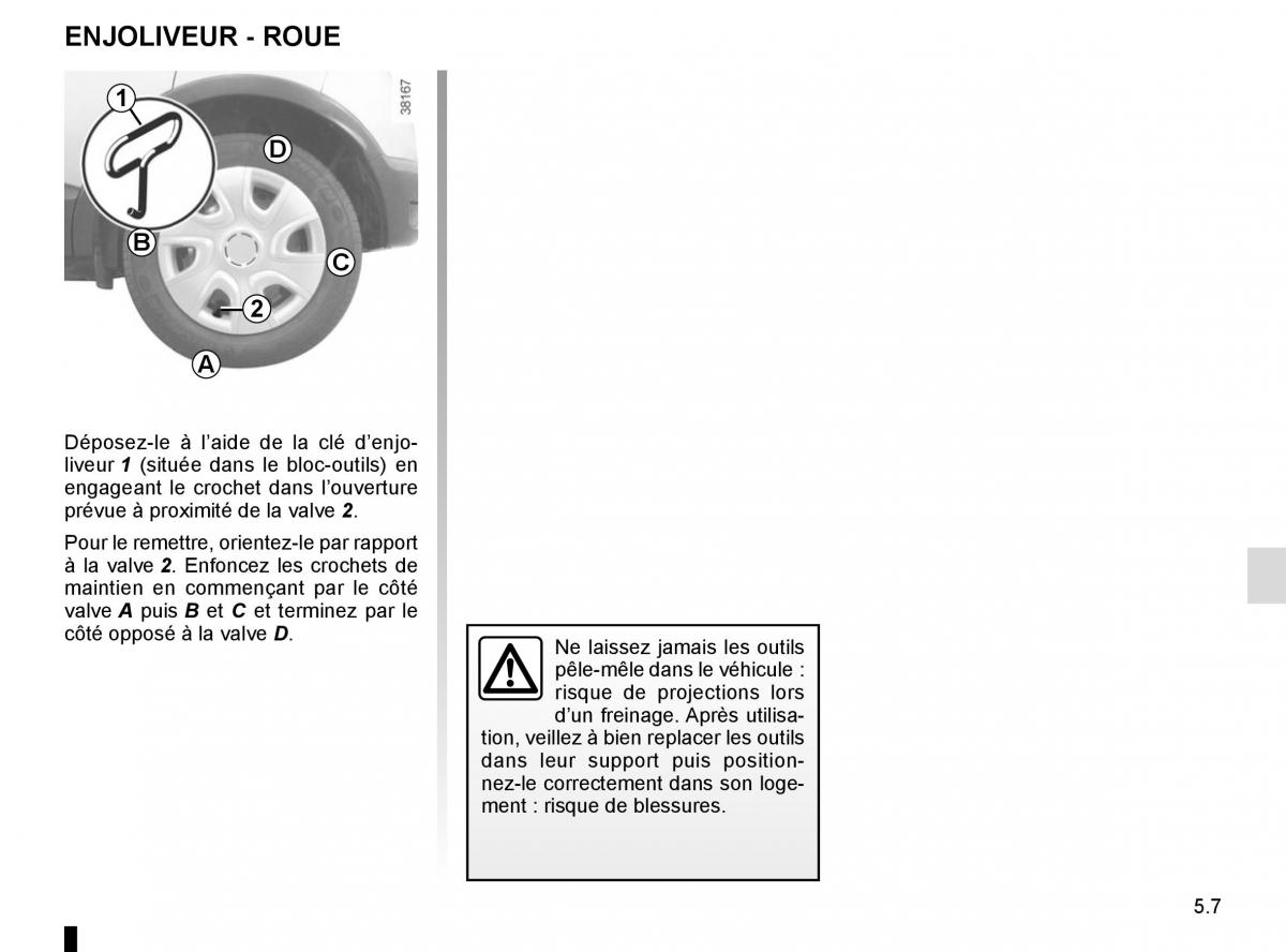 Renault Captur manuel du proprietaire / page 187