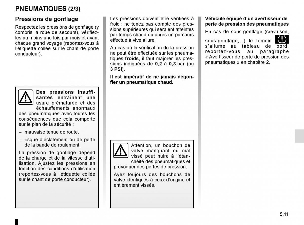 Renault Captur manuel du proprietaire / page 191