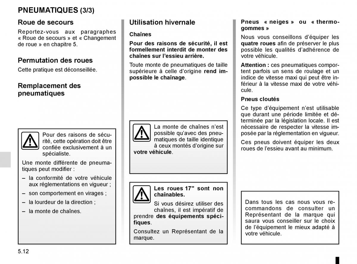 Renault Captur manuel du proprietaire / page 192