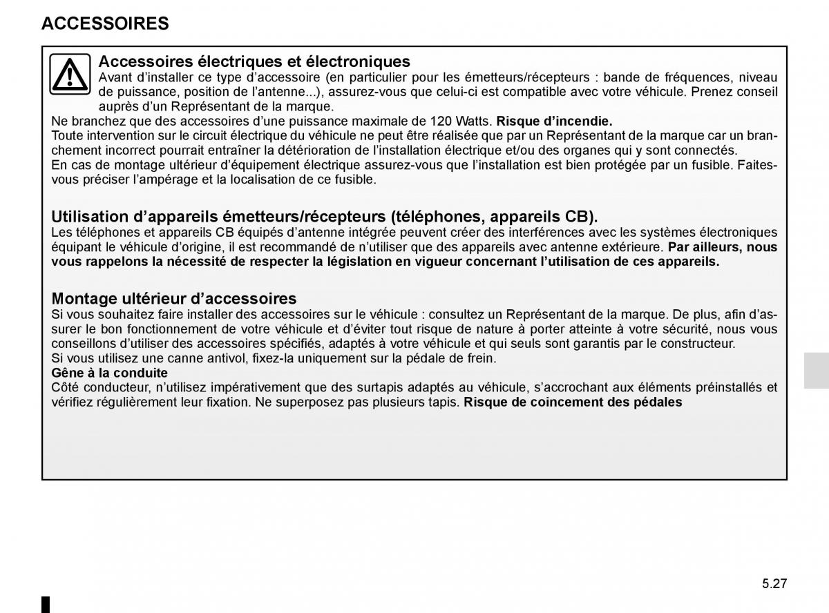 Renault Captur manuel du proprietaire / page 207