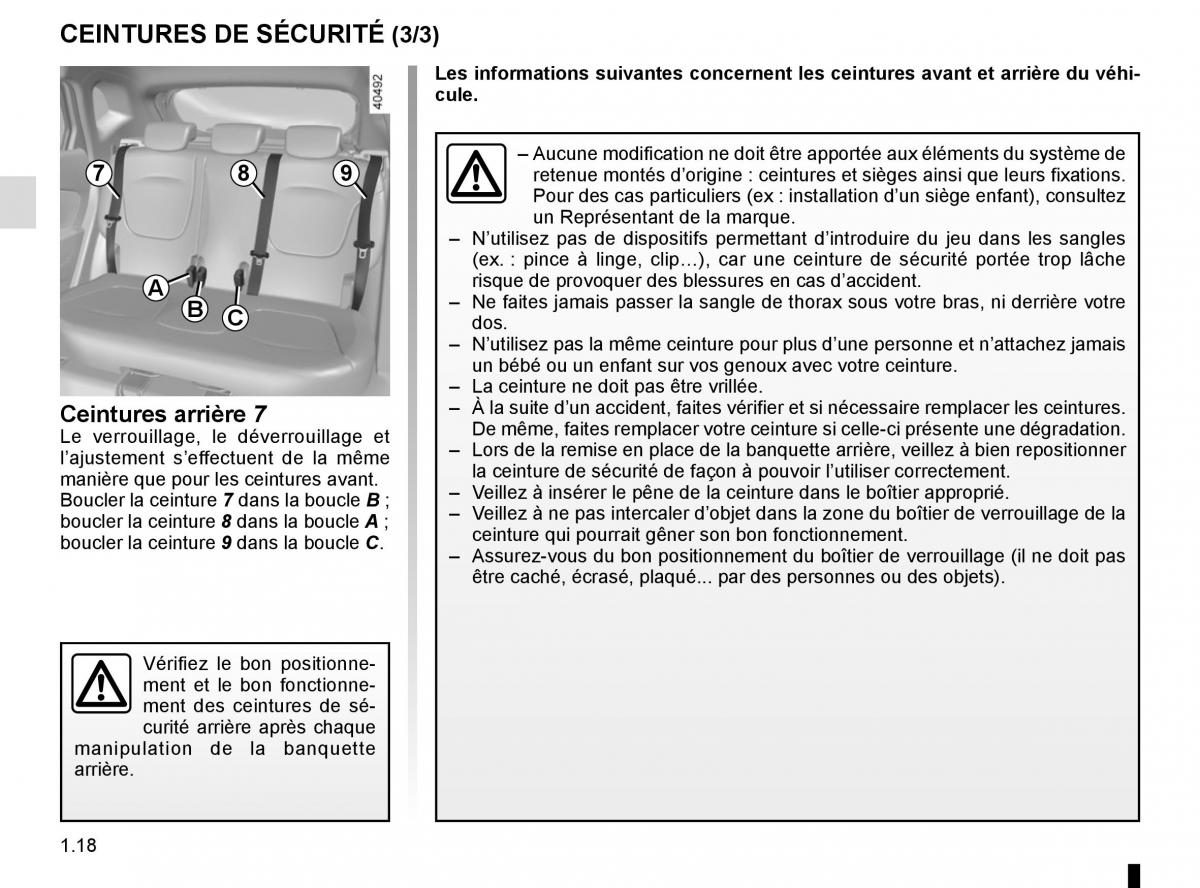 Renault Captur manuel du proprietaire / page 24