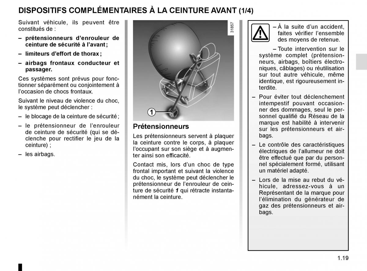 Renault Captur manuel du proprietaire / page 25