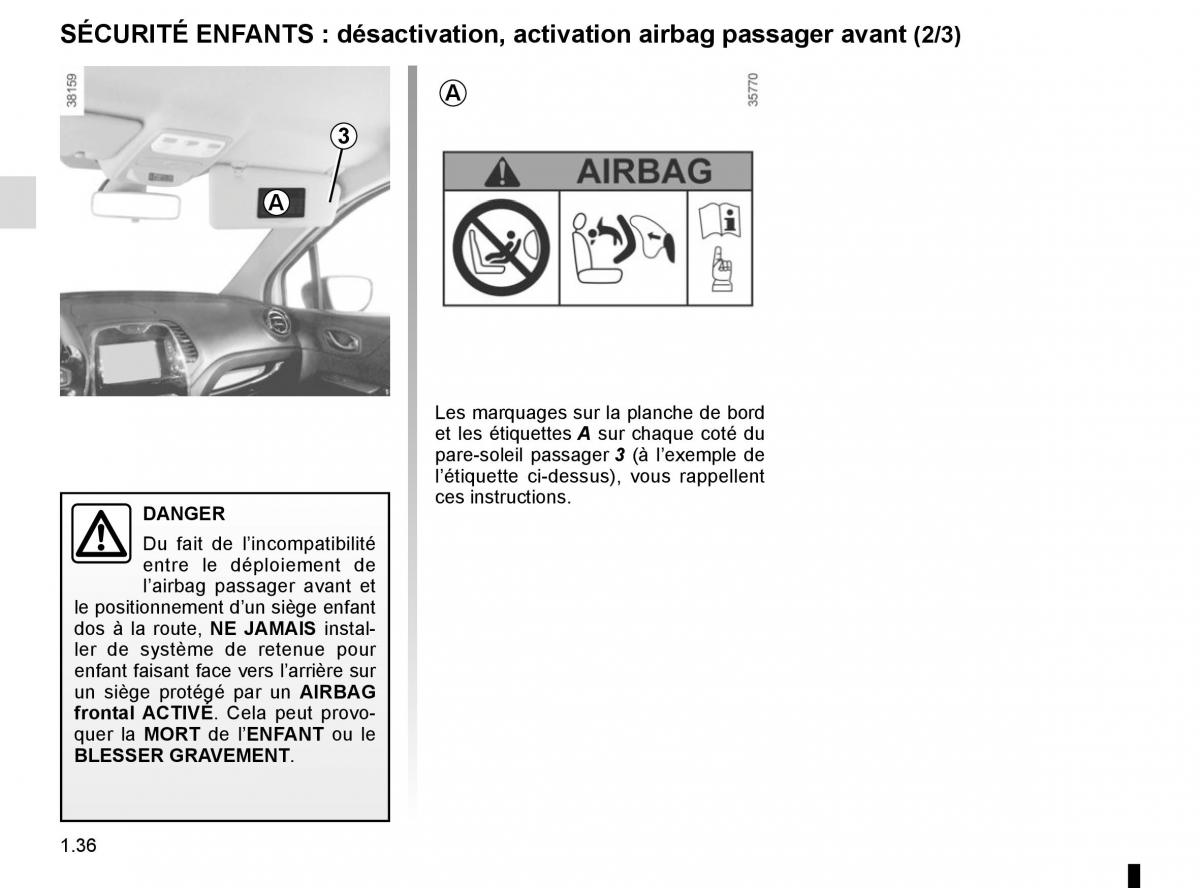 Renault Captur manuel du proprietaire / page 42