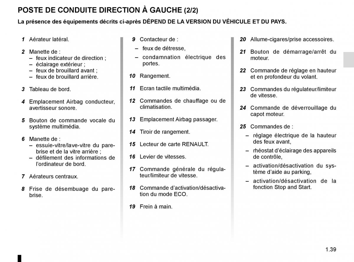 Renault Captur manuel du proprietaire / page 45