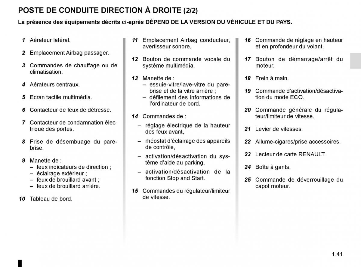 Renault Captur manuel du proprietaire / page 47