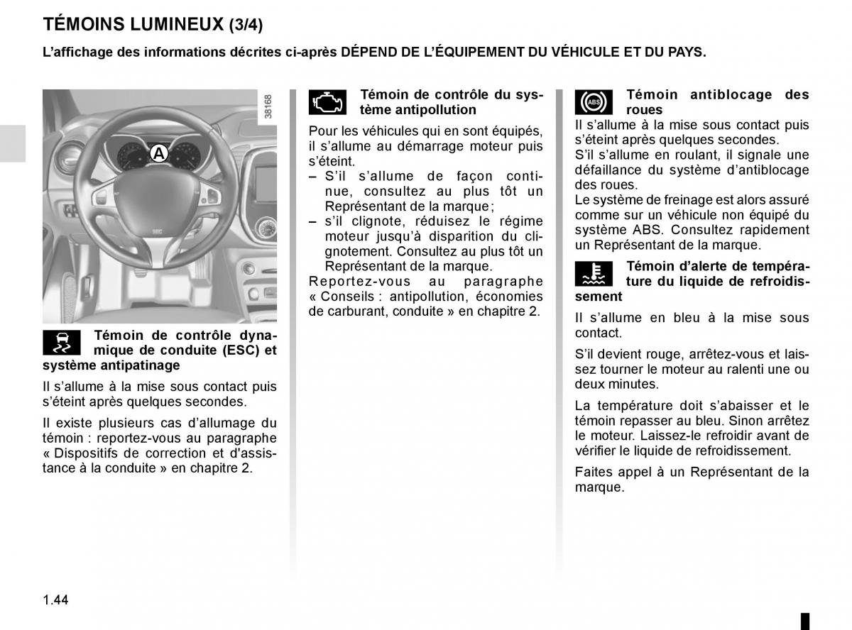 Renault Captur manuel du proprietaire / page 50