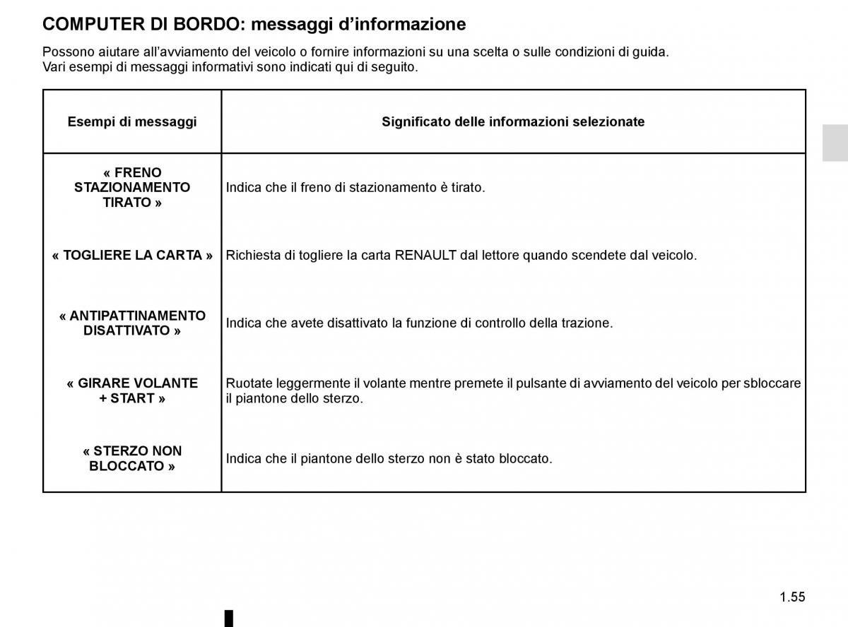 Renault Captur manuale del proprietario / page 61