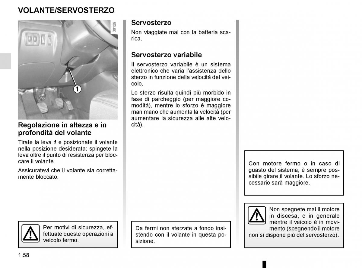 Renault Captur manuale del proprietario / page 64