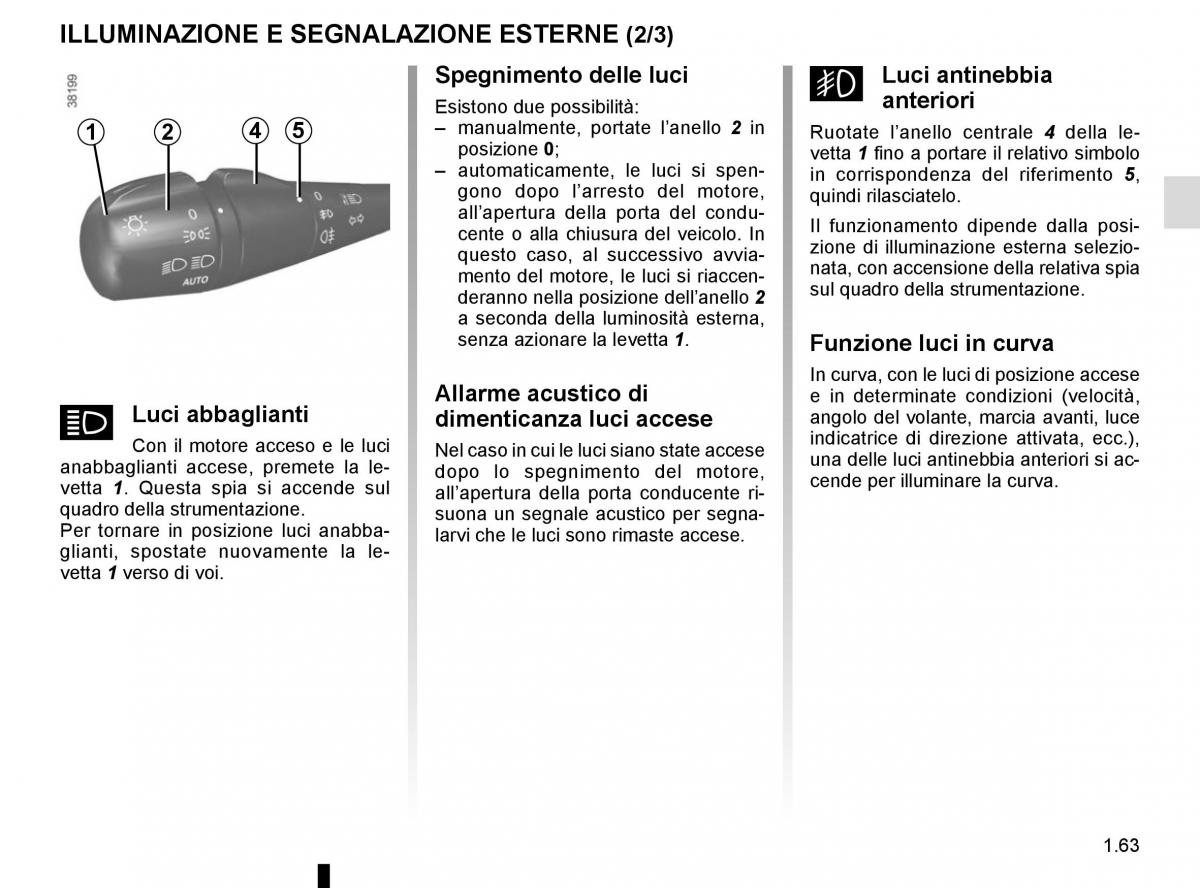 Renault Captur manuale del proprietario / page 69