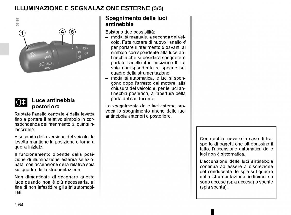 Renault Captur manuale del proprietario / page 70